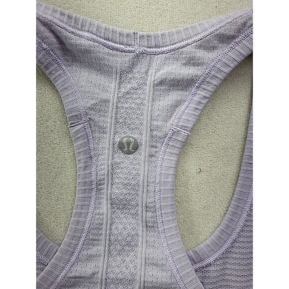 Lululemon Women's 8 Swiftly Tech Athletic Tank Lavender Racerback Performance - Picture 7 of 8